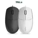 موس با سیم رپو مدل N100 رنگ مشکی و سفید | فروشگاه اینترنتی تی 98 | t98