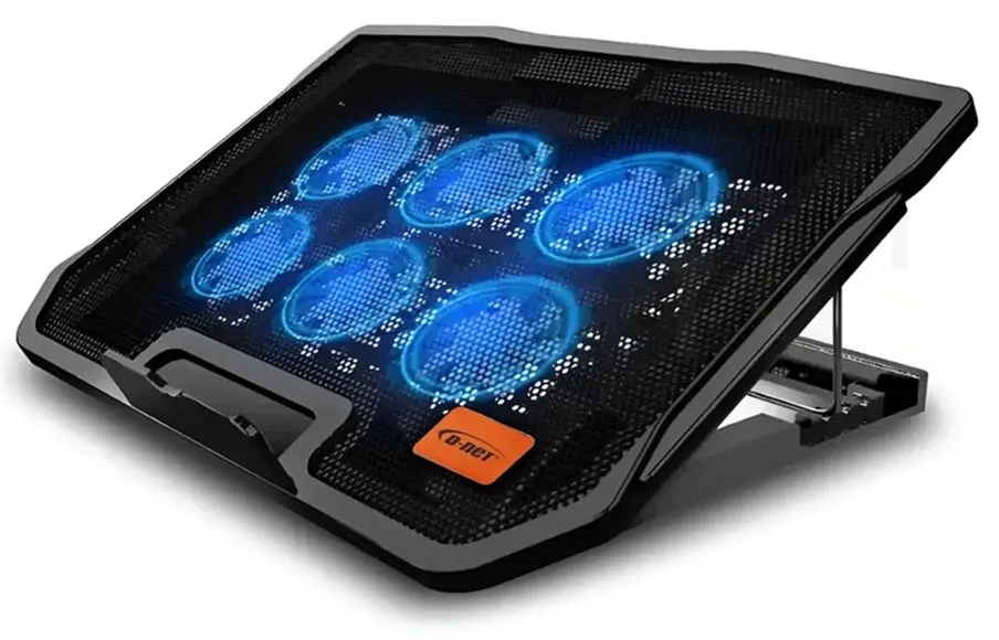 کول پد D-net DT-H9 با ۶ فن ۲۴۰۰ RPM، نورپردازی LED آبی، تنظیم ارتفاع و ۲ پورت USB، گزینه‌ای اقتصادی و کارآمد برای خنک‌سازی لپ‌تاپ‌های تا ۱۷ اینچ است.  این محصول در فروشگاه سپنتا تی ۹۸ با تضمین اصالت کالا عرضه می‌شود.