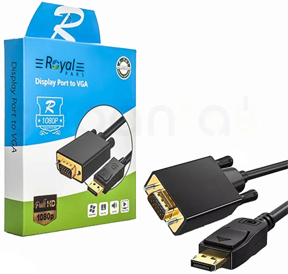 مبدل (کابل تبدیل) ۱.۸ متری DisplayPort به VGA برند رویال یک ابزار کاربردی و مقرونبهصرفه برای اتصال دستگاههای مجهز به خروجی DisplayPort به نمایشگرهای دارای ورودی VGA است. این کابل با پشتیبانی از رزولوشنهای بالا و طراحی مقاوم، گزینهای مناسب برای استفاده در محیطهای اداری، آموزشی و خانگی محسوب میشود. ویژگیها نوع کابل: مبدل Display Port به VGA طول کابل : 1.8 متر خرید مبدل (کابل تبدیل) 1.8 متری Display Port به VGA رویال در فروشگاه لپ تاپ سپنتا